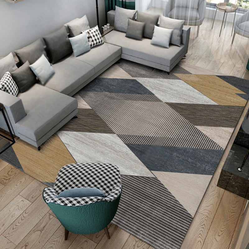 Stijlvolle Modernisme Tapijt Multicolor Gestreept Patroon Tapijt Huisdiervriendelijk Antislip Wasbaar Tapijt voor Decoratie