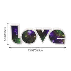 Moderne Art Deco waterdichte PS LOVE letter LED tafellamp voor de slaapkamer