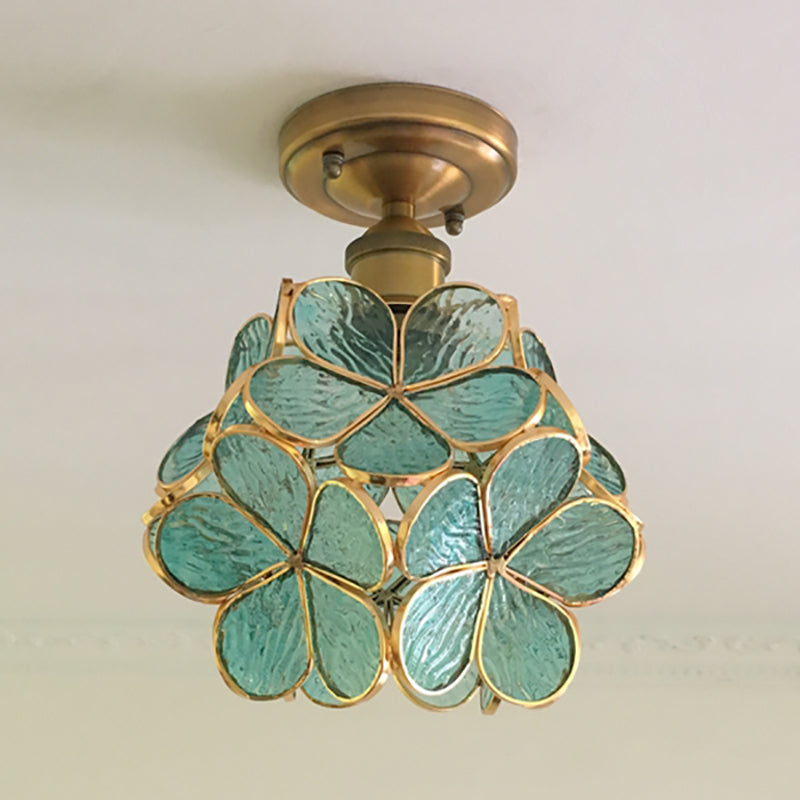 Retro-Stijl PVC Plafondlamp – Bloemenpatroon voor een unieke uitstraling