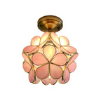 Retro-Stijl PVC Plafondlamp – Bloemenpatroon voor een unieke uitstraling