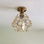 Retro-Stijl PVC Plafondlamp – Bloemenpatroon voor een unieke uitstraling