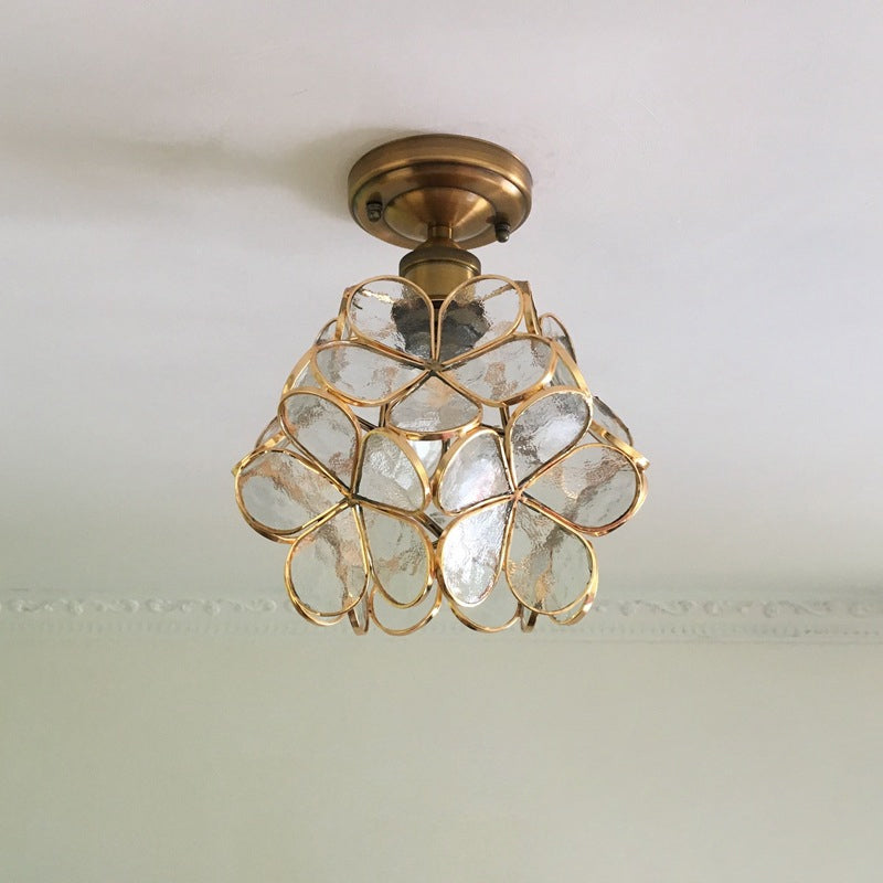 Retro-Stijl PVC Plafondlamp – Bloemenpatroon voor een unieke uitstraling