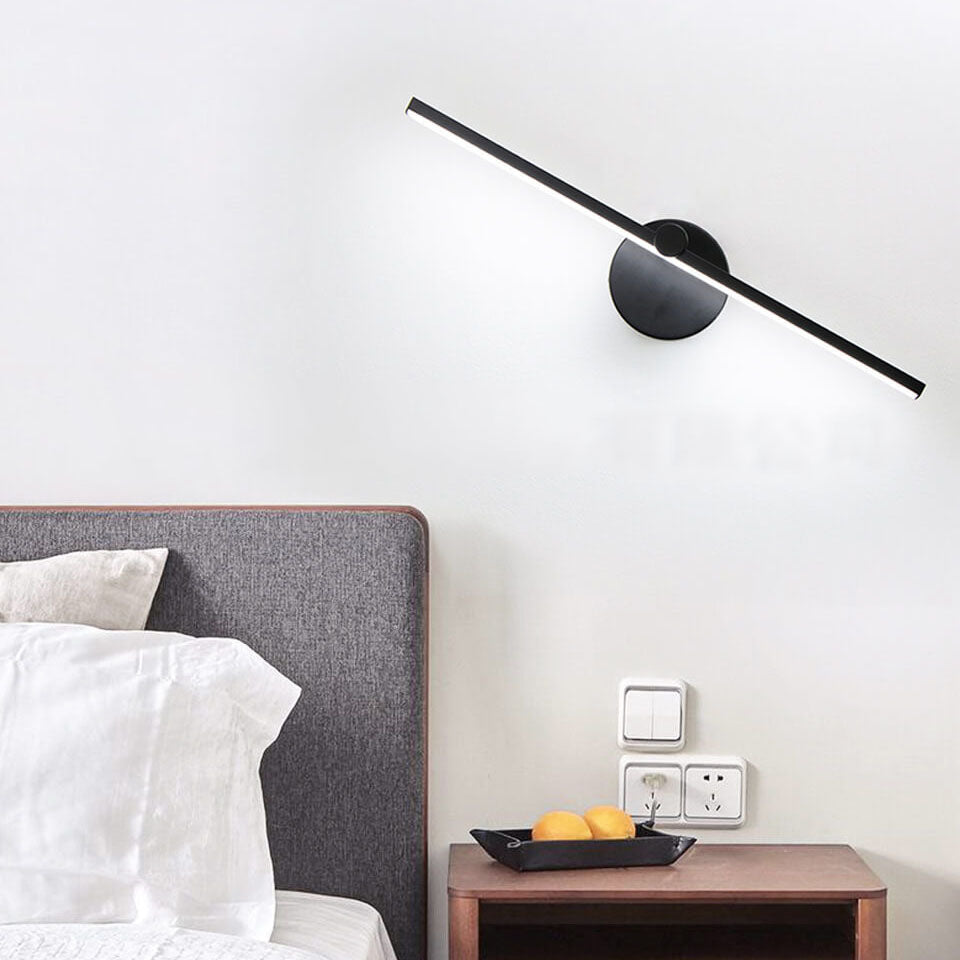 Nordic Minimalist Aluminium Lange Leiste Schakelaar LED Spiegel Wandlamp