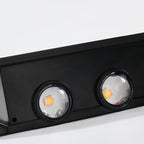 Moderne eenvoud Solar waterdichte rechthoekige ABS PMMA LED wandlamp voor buiten terras