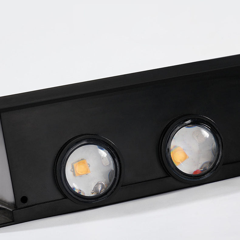 Moderne eenvoud Solar waterdichte rechthoekige ABS PMMA LED wandlamp voor buiten terras