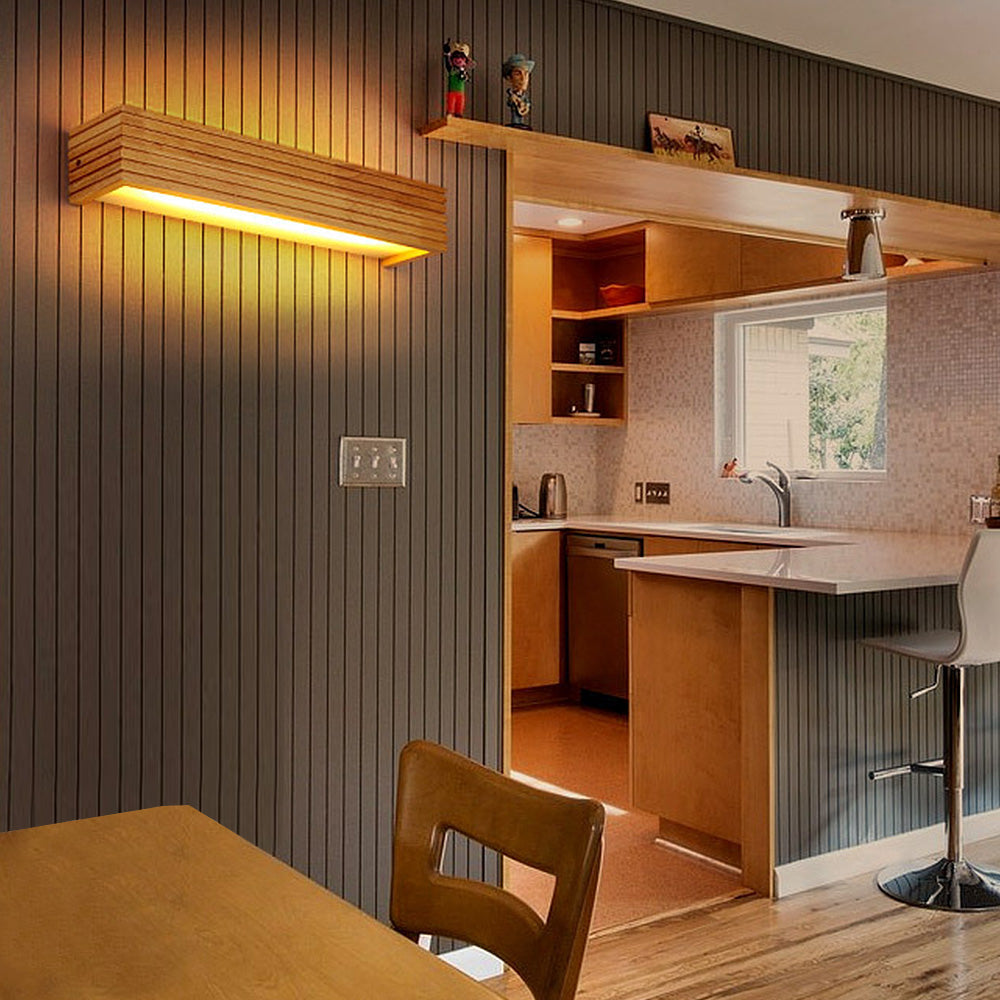 Houten wandlampen voor badkamerspiegels - Stijlvolle functionele verlichting voor wooninrichting & make-upverlichting