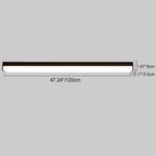 Moderne minimalistische lange rechthoekige Aluminium-PC-LED-inbouwplafondlamp voor buitenpatio