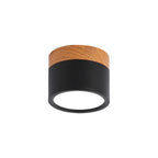 Moderne Macaron Plafondlamp – Compacte Metaal/Houten Plafondlamp voor Keuken en Bar in Geel, Avosianue en Avosianack