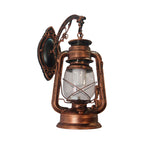 1-Light Kerosin Wandverlichting Nautisch Zwart/Koper/Brons Helder Glas Wandlampen voor de Eetkamer