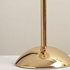 Hedendaagse Scandinavische oplaadbare strijkijzer stof conisch gevouwen LED tafel lamp voor nachtkastje