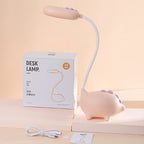 Opladen LED-bureaulamp met cartoon dino ogen zorg