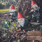 Militaire Tuinbeeld met Camouflage Uniform