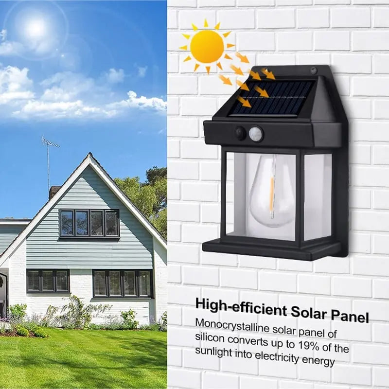 Solar-Wandlamp voor buiten - Met bewegingssensor & schemerschakelaar