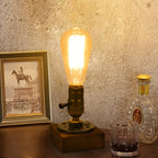 Vintage industrieel ijzeren gloeilamp 1-lamps tafel lamp