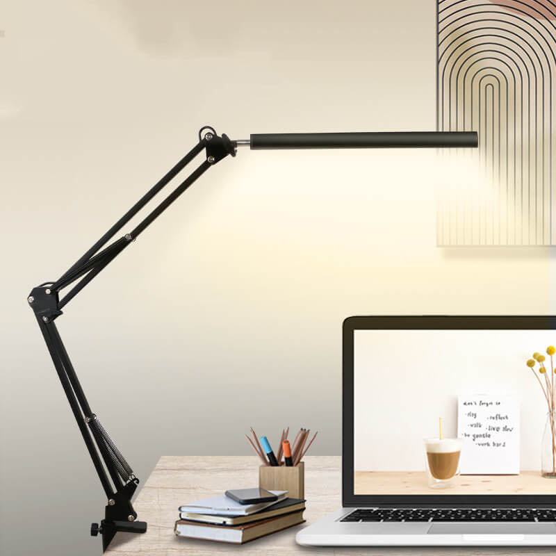 LED opvouwbare lange arm clip oogbescherming USB lees bureau lamp