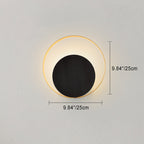 Moderner Minimalistischer Eisen-Kreis-Ring 1-Licht Wandleuchten Lamp voor Slaapkamer