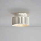 Moderne geribbelde plafondlamp
