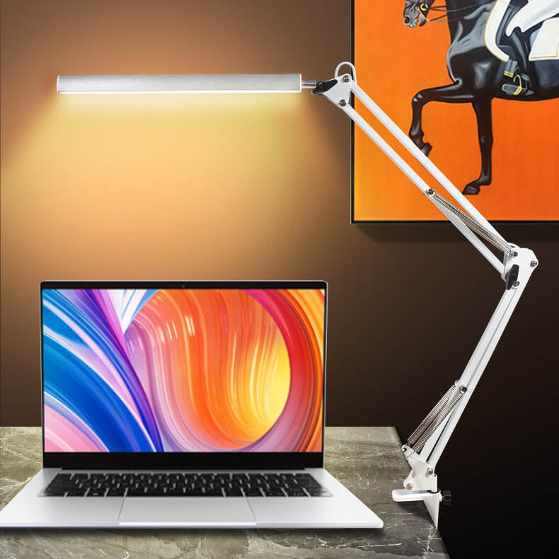 LED opvouwbare lange arm clip oogbescherming USB lees bureau lamp