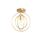 Moderne ringvormige plafondlamp goud