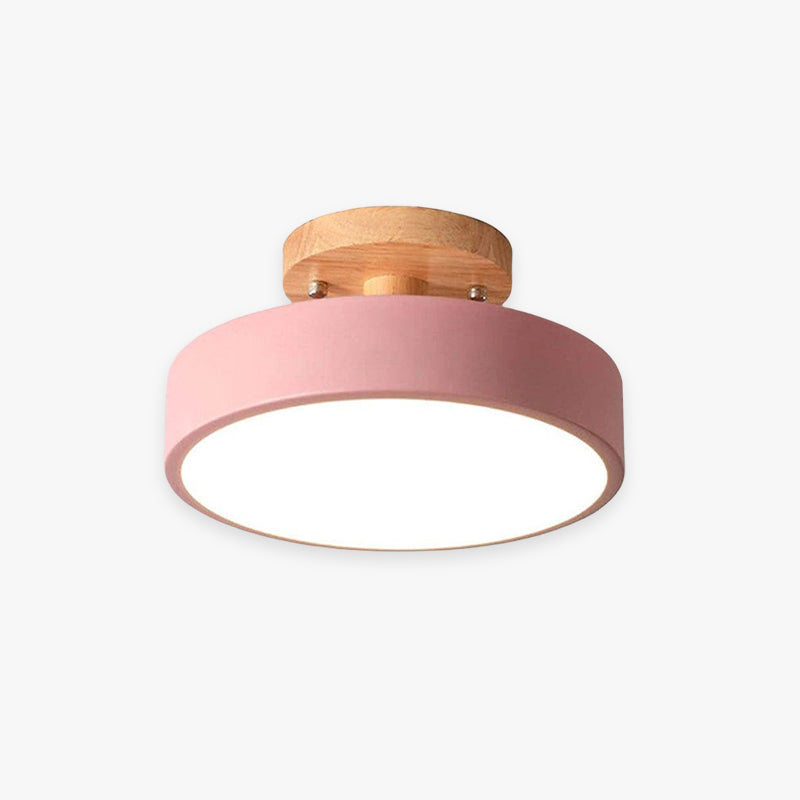 Moderne LED ceiling lamp van hout – Quinn ceiling lamp voor woonkamer, gang, slaapkamer en eetkamer