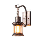 1 Lichte Duidelijke Glazen Wandlamp Nautisch Brons Kerosin Hal Wandlampen