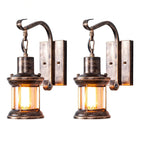 1 Lichte Duidelijke Glazen Wandlamp Nautisch Brons Kerosin Hal Wandlampen
