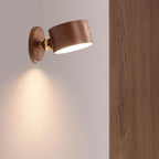 Eenvoudige houten USB oplaadbare touch-magneet LED nachtlamp wand sconces lamp