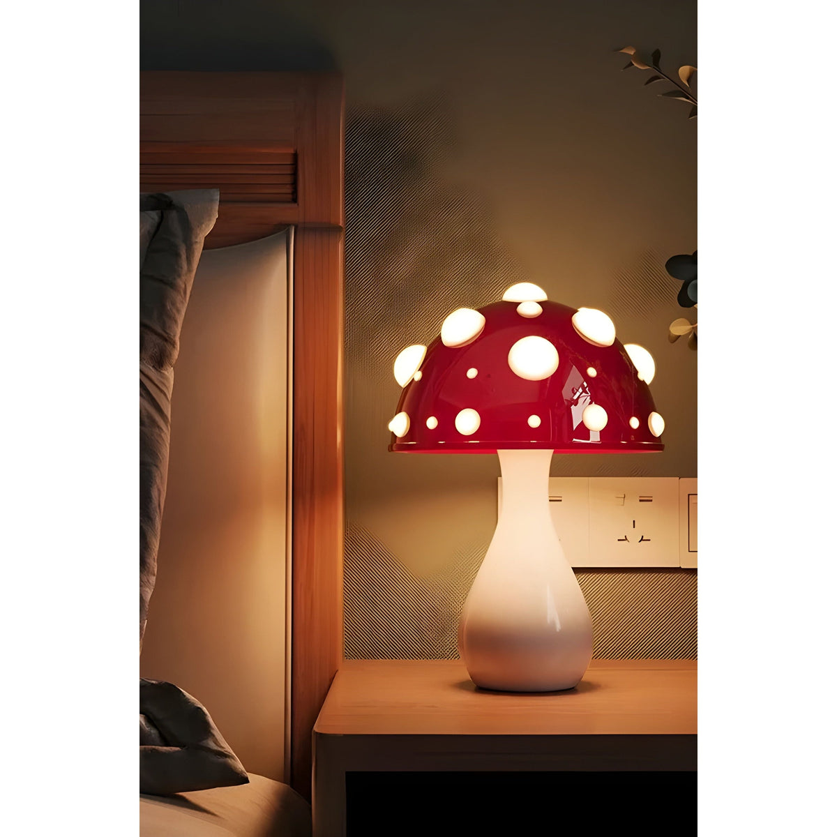Lamp - Decoratieve Paddenstoeltischlamp