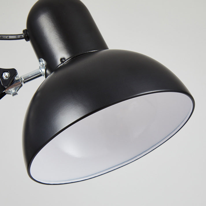 Moderne minimalistische uitschuifbare tafellamp met lange arm en clip van ABS met 1 licht voor de slaapkamer