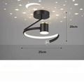 LED plafondlamp met sterrenhemel - Modern kroonluchterontwerp voor kinderkamer en woonkamer