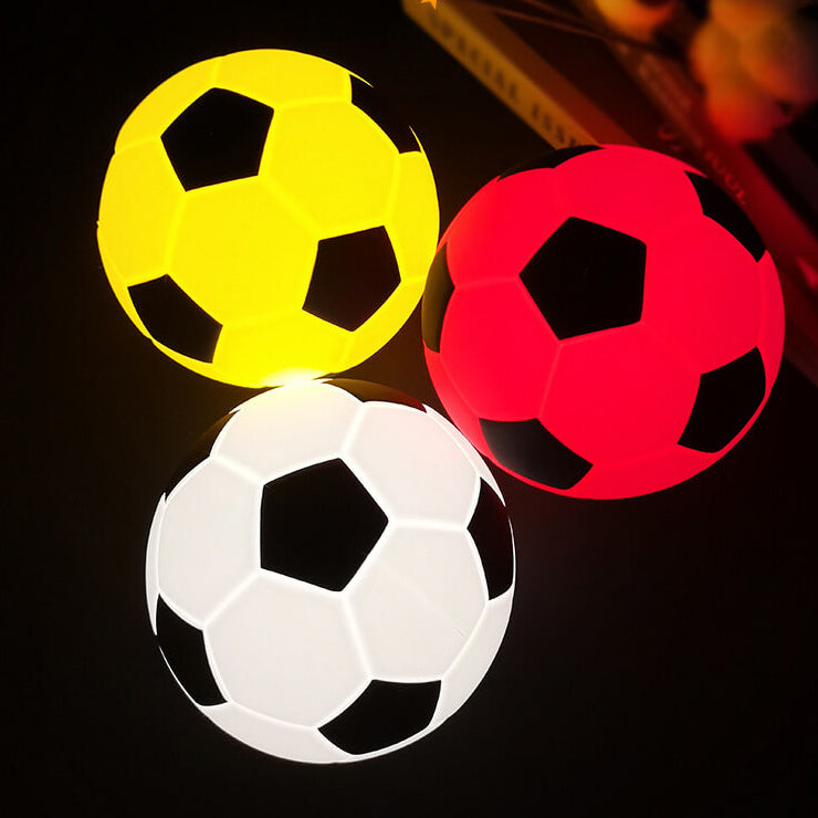 Kreatieve voetbal siliconen LED nachttafel lamp met USB-oplading
