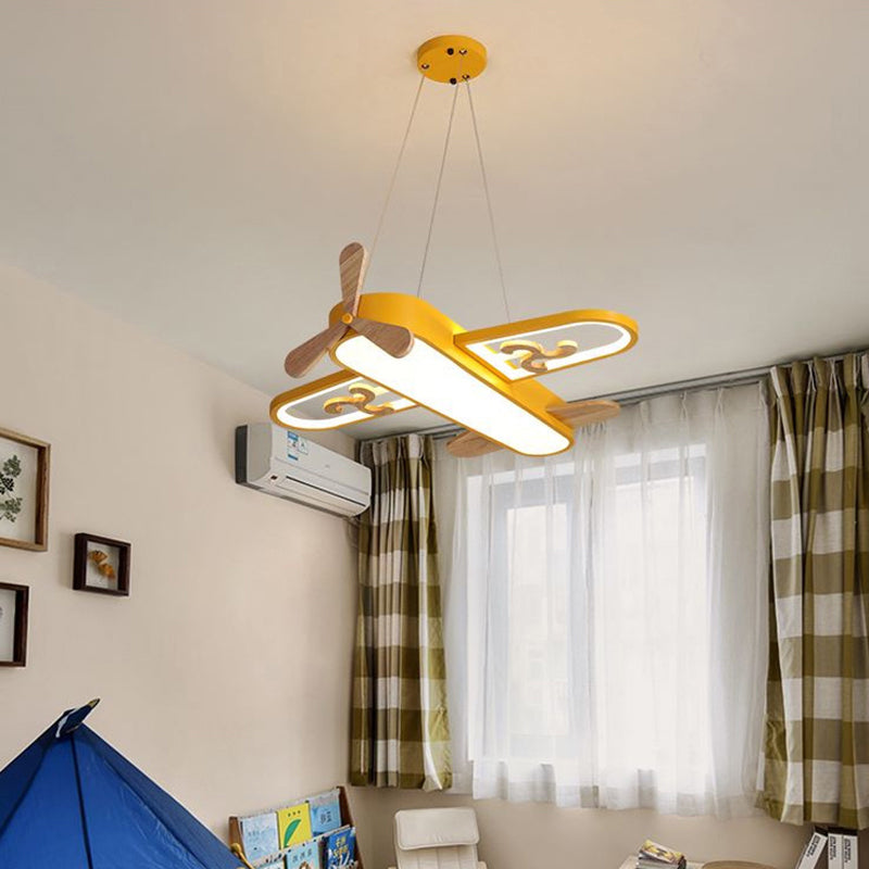 LED vliegtuig kinderkamer kroonluchter - SkyFlyer