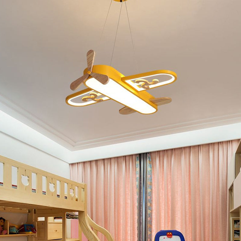 LED vliegtuig kinderkamer kroonluchter - SkyFlyer