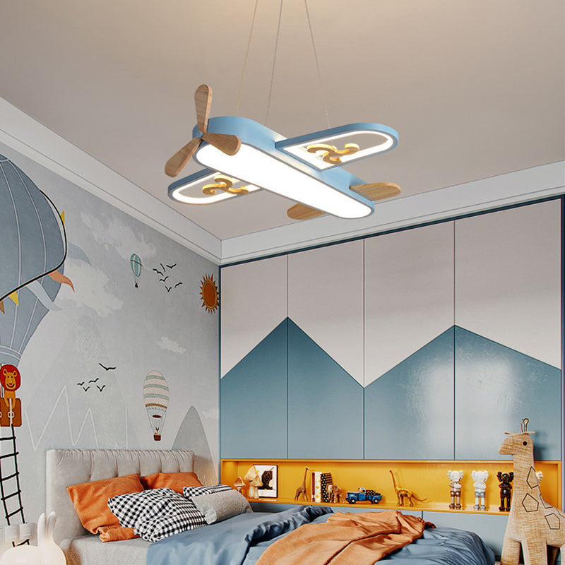 LED vliegtuig kinderkamer kroonluchter - SkyFlyer