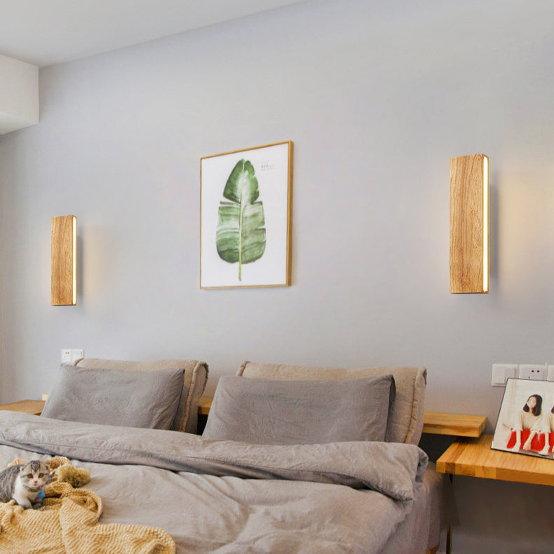 OakBeam | Minimalistische Massief Houten LED Wandlamp