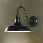E27 Wandverlichting Industriële potdeksel-vormige ijzeren wandlampen