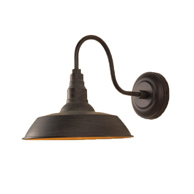 E27 Wandverlichting Industriële potdeksel-vormige ijzeren wandlampen