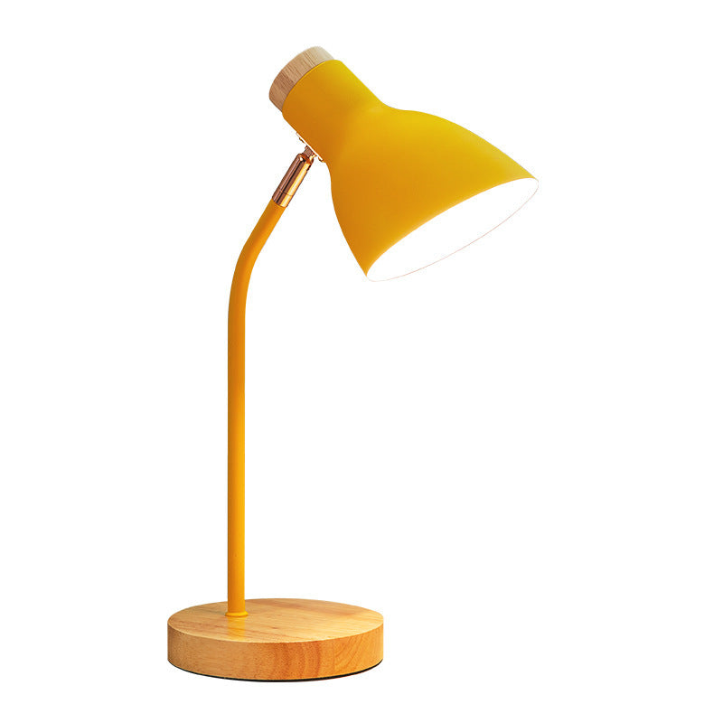 Taschenlampe-vormige verstelbare tafellamp Macaron metaal 1-licht nachtlamp voor de kinderkamer