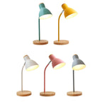 Taschenlampe-vormige verstelbare tafellamp Macaron metaal 1-licht nachtlamp voor de kinderkamer