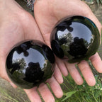 Obsidiaanse Kristallen Ball Decoratie