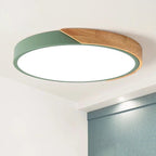 Moderne LED ceiling lamp for bedroom - Energy-saving acrylic and metal recessed lamp, different colors