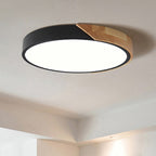 Moderne LED ceiling lamp for bedroom - Energy-saving acrylic and metal recessed lamp, different colors