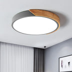 Moderne LED ceiling lamp for bedroom - Energy-saving acrylic and metal recessed lamp, different colors