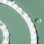 Moderne LED ceiling lamp for bedroom - Energy-saving acrylic and metal recessed lamp, different colors