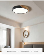 Moderne LED ceiling lamp for bedroom - Energy-saving acrylic and metal recessed lamp, different colors