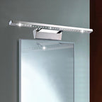 Avosian | Rechthoekige Interieur Spiegel Licht RVS 16"/19.5" W LED Moderne Muurbevestigde Licht in Chroom, Warm/Wit Verlichting