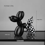 Zwart-witte ballonhond