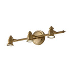 Lineaire Badkamer Vanity Spiegel Licht Traditionalisme Metaal 2/3/4-Lamp Messing Wandlamp Verlichting | Avosian