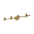 Lineaire Badkamer Vanity Spiegel Licht Traditionalisme Metaal 2/3/4-Lamp Messing Wandlamp Verlichting | Avosian