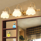 Blossom Badkamer Make-Up Spiegel Licht Traditionele Metaal LED 2/3/4 Koppen Messing Muur Gemonteerde Lamp | Avosian